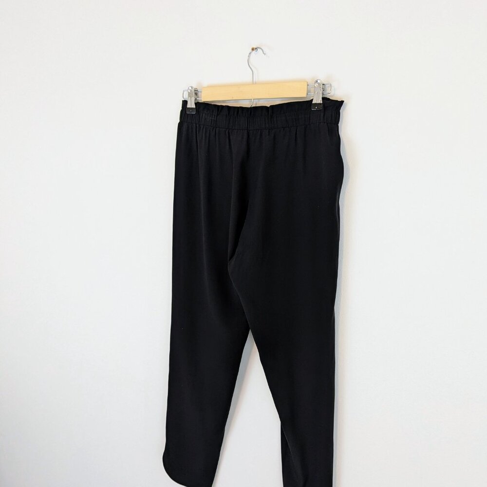Ramy Brook Allyn Stretch Silk Cropped Pants Black - Picture 7 of 12